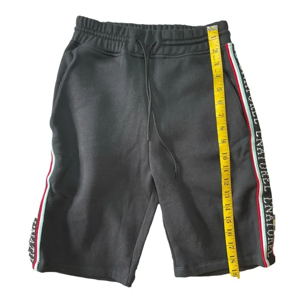 Etre Cecile Black Side Stripe Sweat Track Shorts Youth Size XS NWT